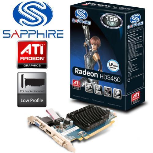 SAPPHIRE VGA PCI-E ATI HD5450 1GB (11166-32-20G) 