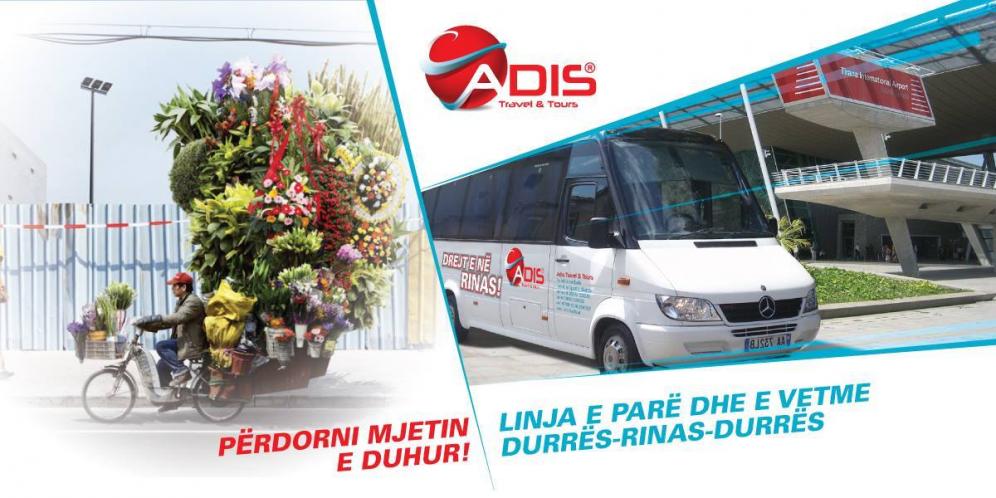 TRANSPORT UDHETARESH NE LINJEN DURRES- RINAS ( aeroport ) - DURRES