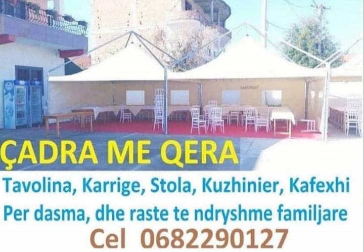 Tenda Ã§adra tavolina karrige me qera 0676658901